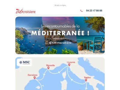 MÉDITERRANÉE : les croisières à saisir !