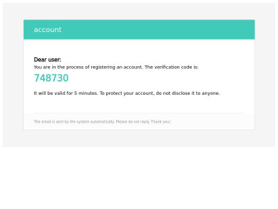 account registration