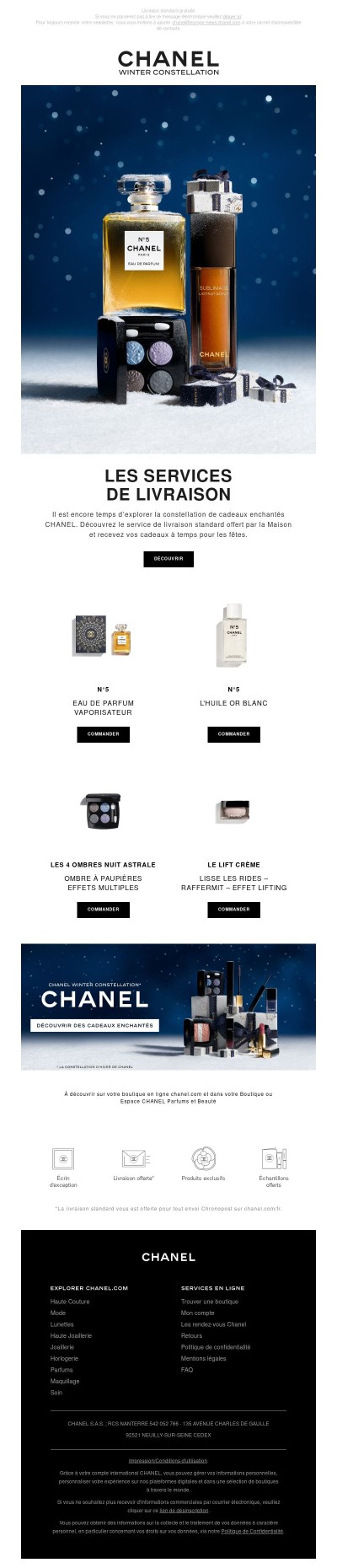 Recevez vos cadeaux à temps pour les fêtes