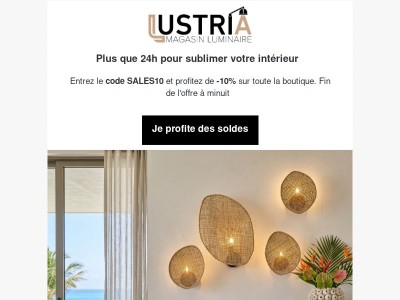 Dernier jour des soldes : le code expire !