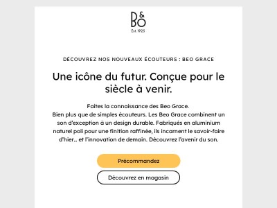 Découvrez nos nouveaux écouteurs : Beo Grace