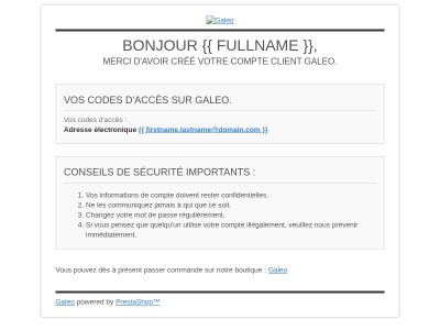 [Galeo] Bienvenue !