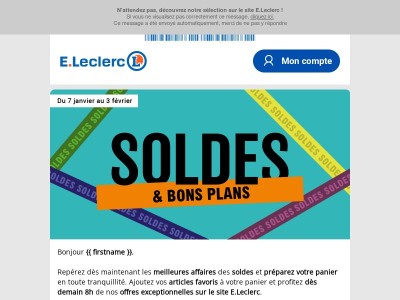 Les soldes commencent demain : préparez votre panier ! 💥