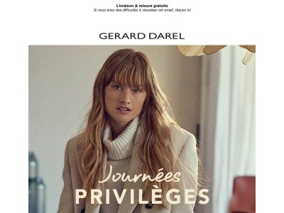 Les Journées Privilèges sont là I Jusqu'à -40%