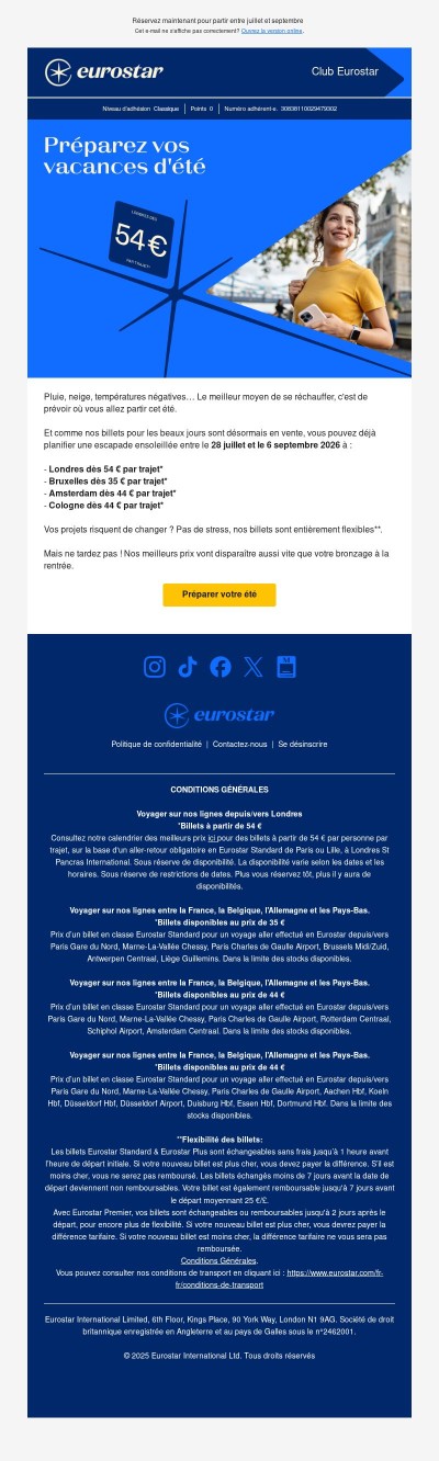 🚨 Ouverture des ventes : billets pour l'été dès 54 €