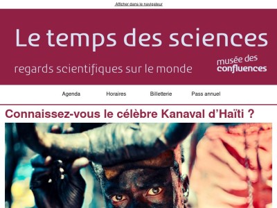 📅 L'agenda des rendez-vous scientifique du musée !