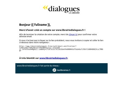 Confirmez votre adresse email