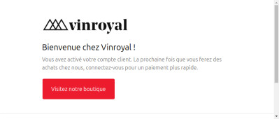 Confirmation du compte client