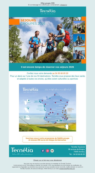 Offres groupes 2026