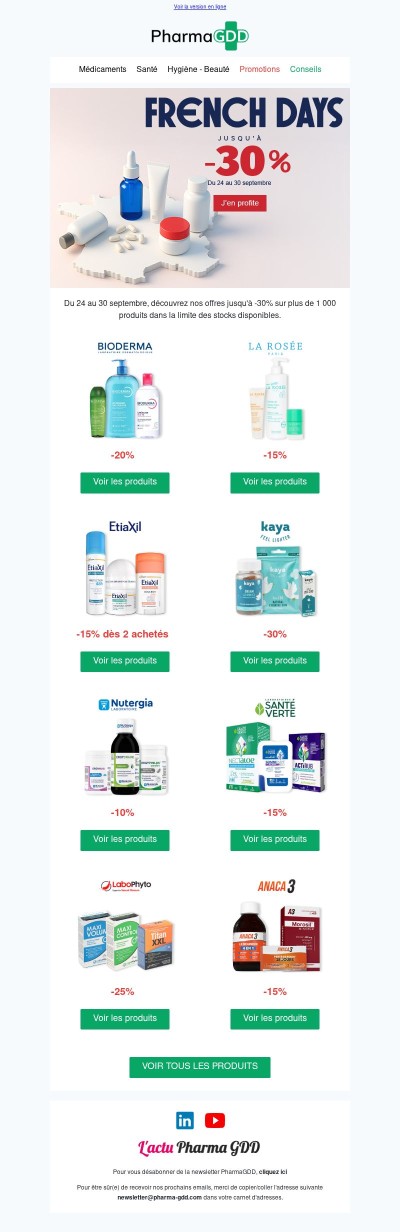 Frenchdays 🇫🇷 : Jusqu'à -30% sur plus de 1000 produits 🤩