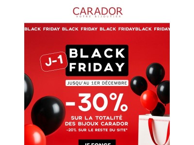 –30% sur les bijoux CARADOR & –20% sur le site 🖤