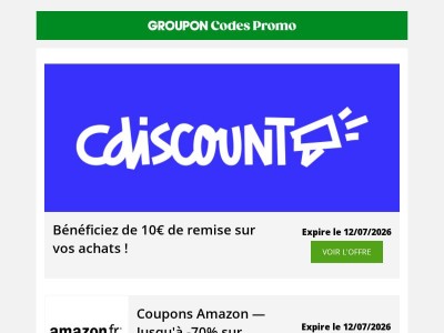 10 euros remise Cdiscount, SIXT -15% et Parc Asterix a 42 euros