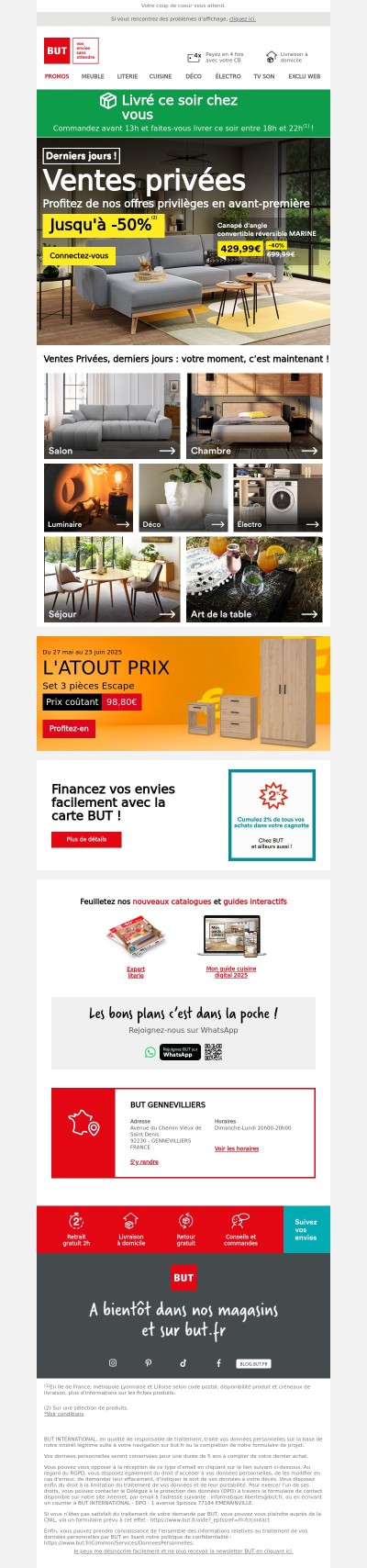 Ventes Privées jusqu’à -50% : derniers jours !