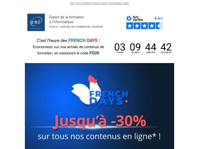 🚀Editions ENI s'associe aux FRENCH DAYS
