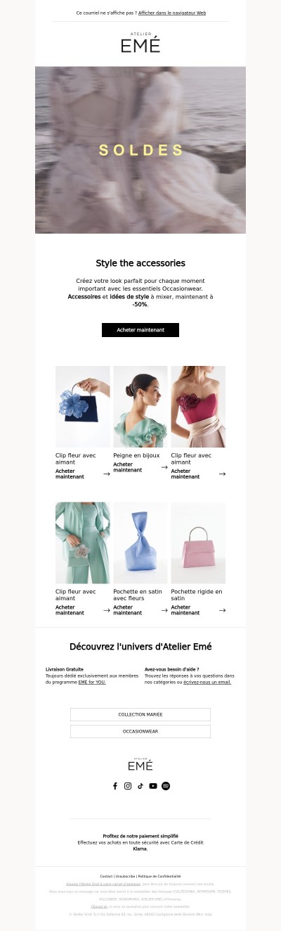 Offres immanquables pour parfaire votre look