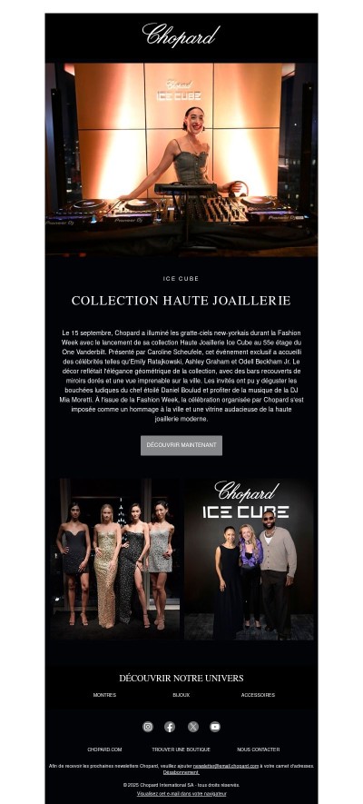 La Haute Joaillerie Ice Cube illumine New York