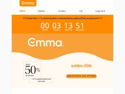Jusqu'à -50 % et -10 % en plus