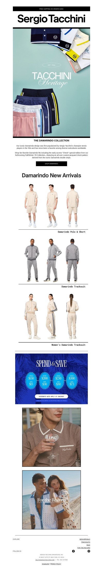 TACCHINI HERITAGE: The Damarindo | New Looks Just Dropped