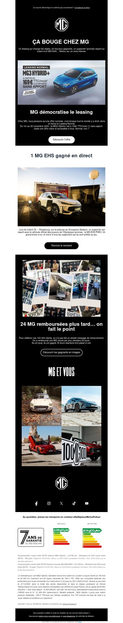 1 offre normale, 24 gagnants et 1 SUV gagné en direct...