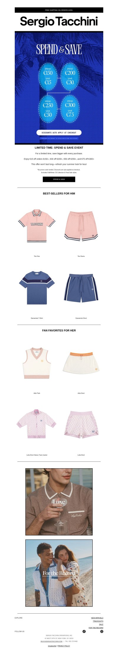 SPEND & SAVE: Up to $75 Off Your Next Order