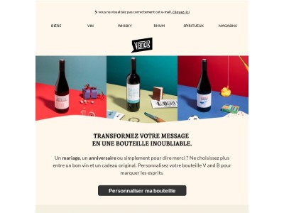 Une bouteille unique pour un moment inoubliable