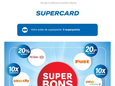 💥 Des réductions incroyables et des superpoints bonus avec les Super Bons