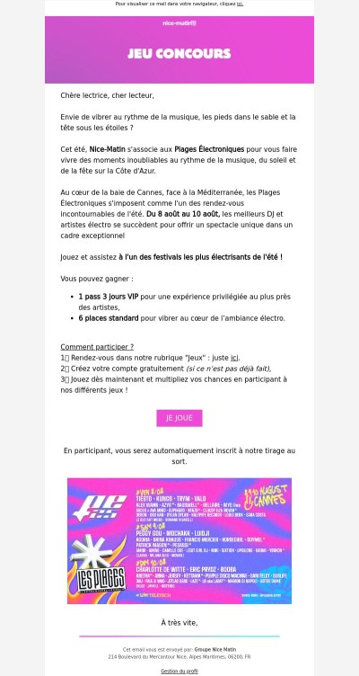 Les plages électro en VIP ça vous dit?