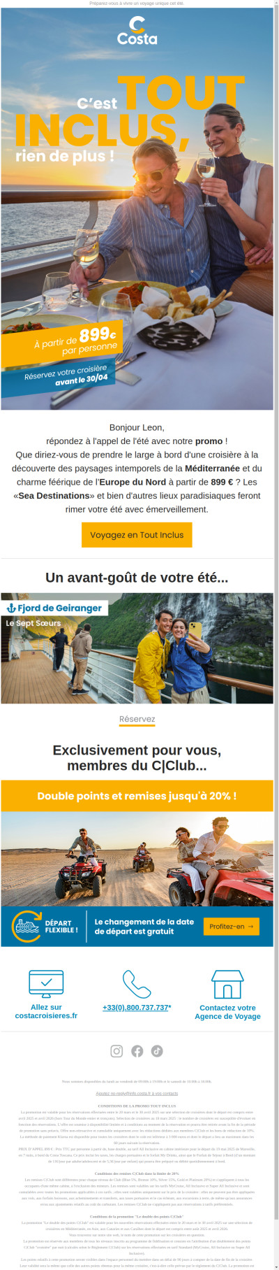  ☀️ Leon, vivre une croisière Tout Inclus, ça vous dit ? 