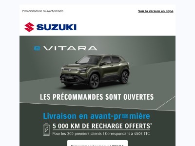 e VITARA : l'aventure n'attend que vous