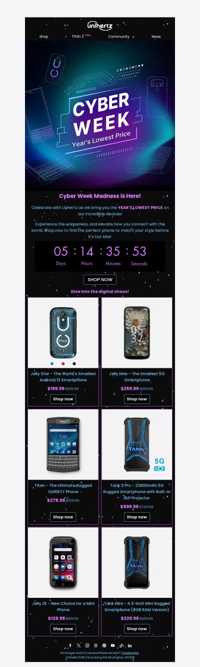 Year’s Lowest Prices Extended for Cyber Week!