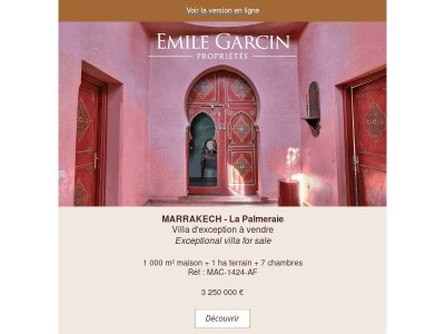 Sous le soleil de Marrakech ☀️ Biens de caractère à vendre et à louer