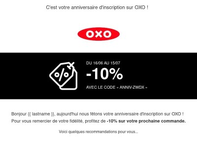 Fidèle client depuis longtemps {{ lastname }}, merci !