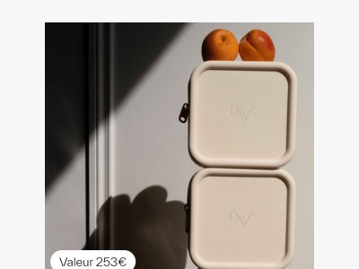 Votre cadeau d'une valeur de 253€. Jusqu'à ce soir seulement !