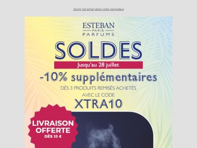 🔥 Jusqu'à -50% + -10% en plus + livraison offerte*