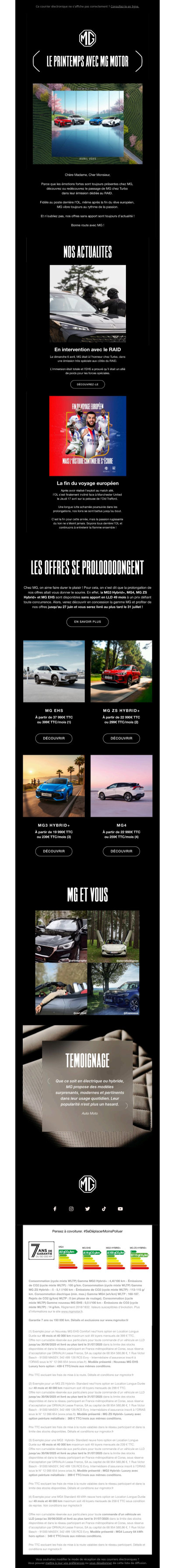 Vivez le printemps avec MG