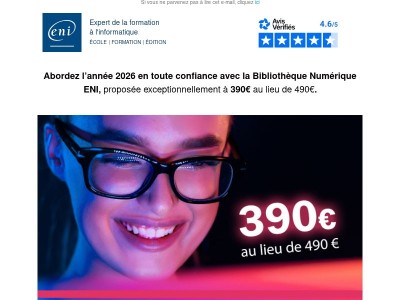 Commencez l'année 2026 avec la Bibliothèque Numérique ENI !