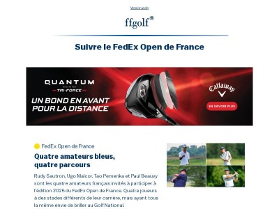 Votre rendez-vous ffgolf (23/09/26)