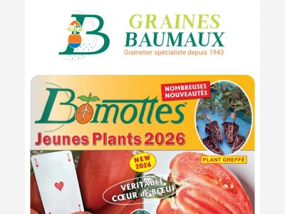 ✨ La nouvelle gamme de jeunes plants Bomottes est commandable.