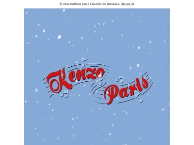 La Maison Kenzo vous souhaite de joyeuses fêtes