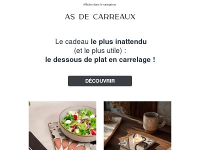 Les dessous de plat… en carrelage 😍