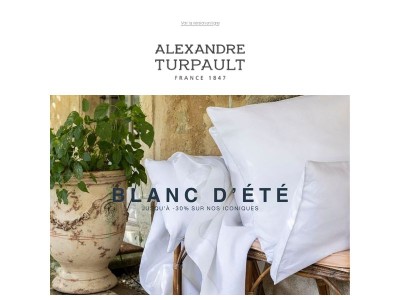 TEST / Blanc d'Été | Jusqu’à -30 % sur une sélection Alexandre Turpault