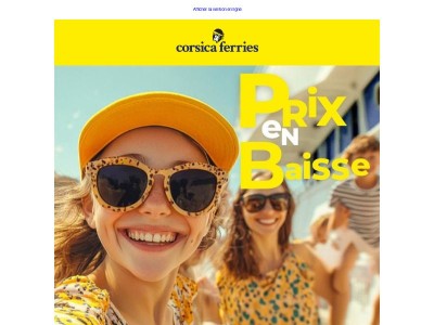 Prix en baisse, même en été, pour la Corse, la Sardaigne et les Baléares !