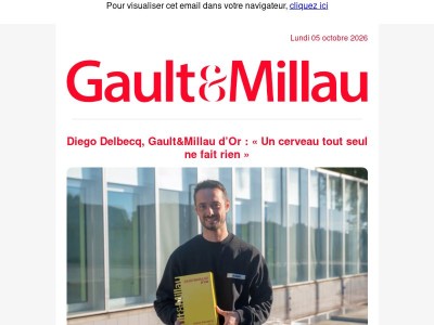 Diego Delbecq, Gault&Millau d’Or Hauts-de-France 🏆