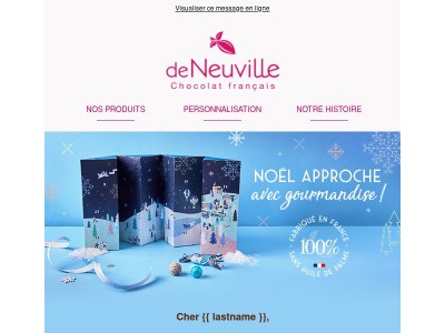 Dernier jour pour recevoir votre calendrier de l'avent avant le 1er décembre !