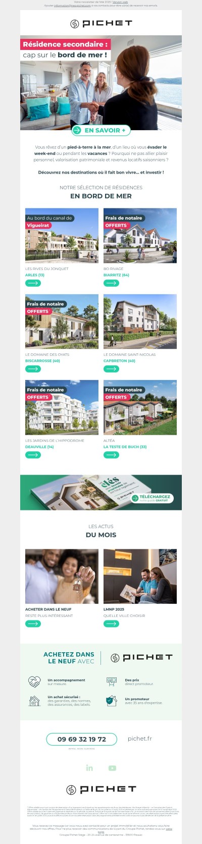 Envie d'avoir une résidence secondaire ? Découvrez nos appartements en bord de mer !