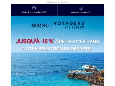 Sélection MSC Voyagers : découvrez nos nouveautés !