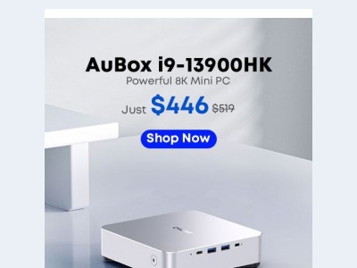 🎉 Big Savings on the Upgraded CHUWI AuBox i9-13900HK – 8K Mini PC