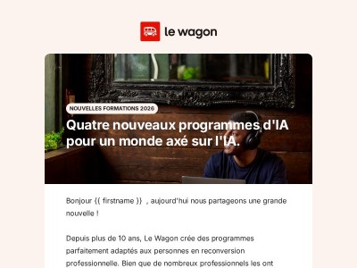 Le Wagon évolue : 4 nouveaux programmes IA pour 2026
