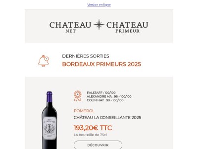 Primeurs 2025 : Château La Conseillante, Duo de Conseillante