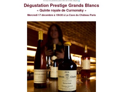 Dégustation Prestige « Quinte royale de Curnonsky »